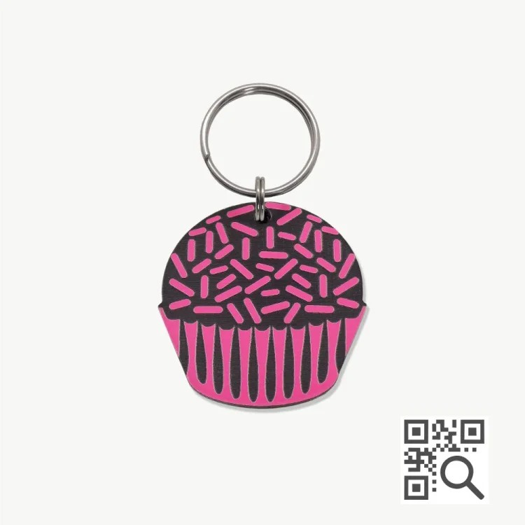 Tag de Identificação com QR Code Brigadeiro - Petscan - Imagem 1