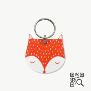 Tag de Identificação Pet com QR Code Fox - Petscan