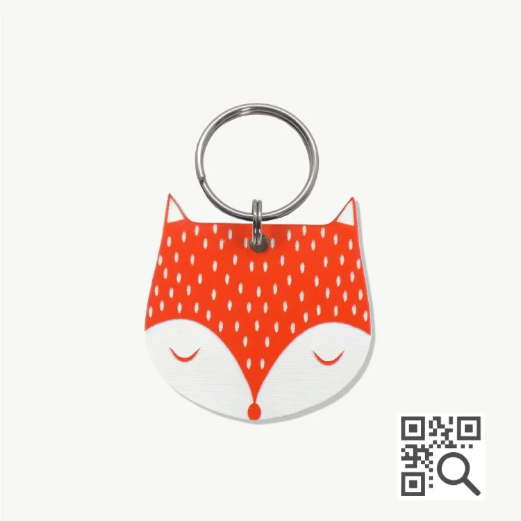 atacado_petshop_tag_identificacao_qr_code_dog_vibe_fox_ Tag de Identificação Pet com QR Code Fox - Petscan - Imagem 1