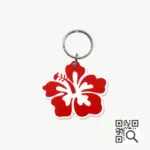 Tag de Identificação com QR Code Hibisco - Petscan