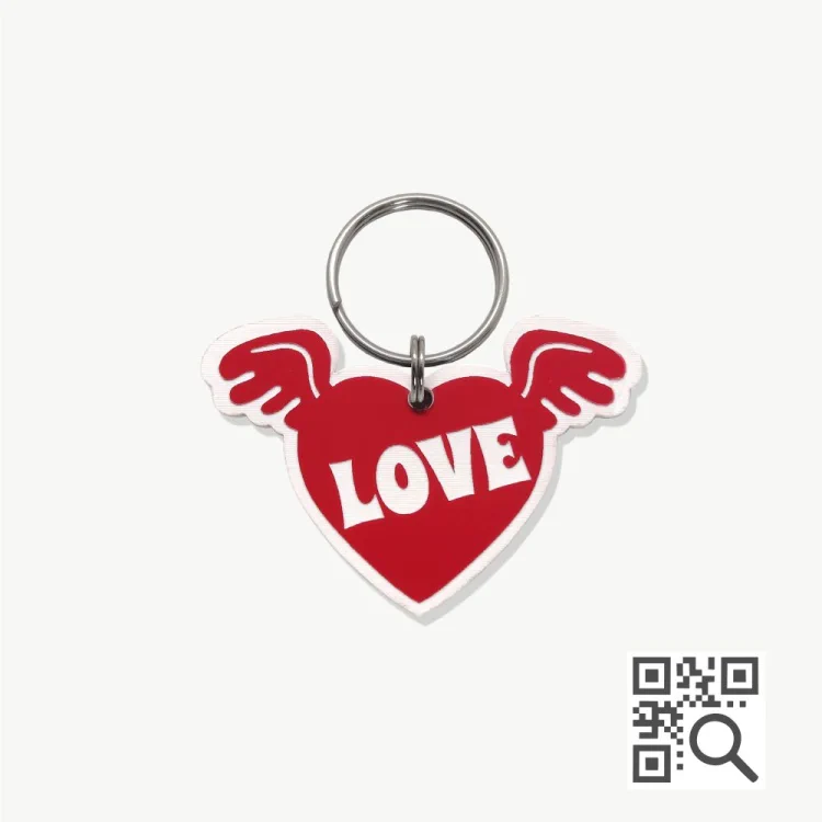Tag de Identificação com QR Code Love - Petscan - Imagem 1