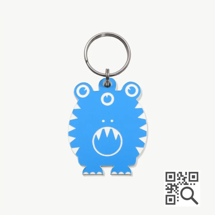 atacado_petshop_tag_identificacao_qr_code_dog_vibe_onofre_ Tag de Identificação com QR Code Onofre - Petscan - Imagem 1