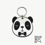 Tag de Identificação com QR Code Panda - Petscan