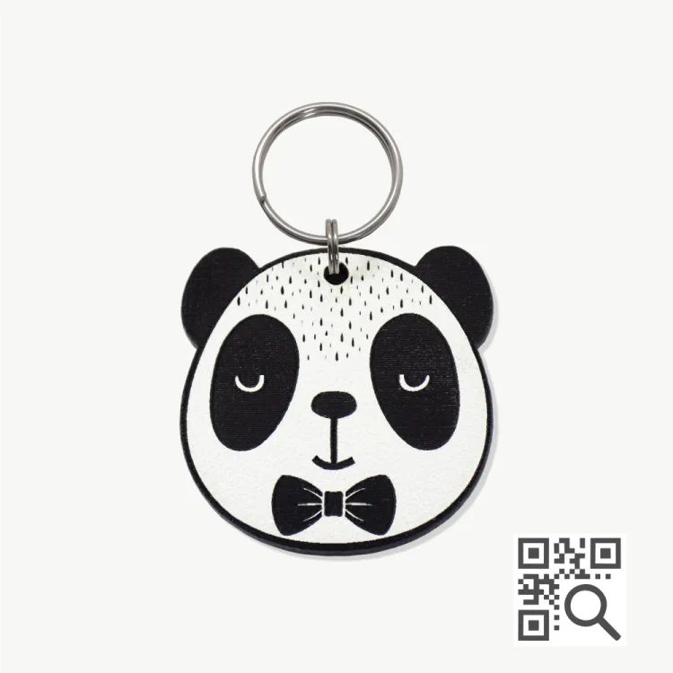 atacado_petshop_tag_identificacao_qr_code_dog_vibe_panda_ Tag de Identificação com QR Code Panda - Petscan - Imagem 1