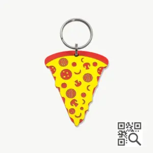 Tag de Identificação com QR Code Pizza - Petscan