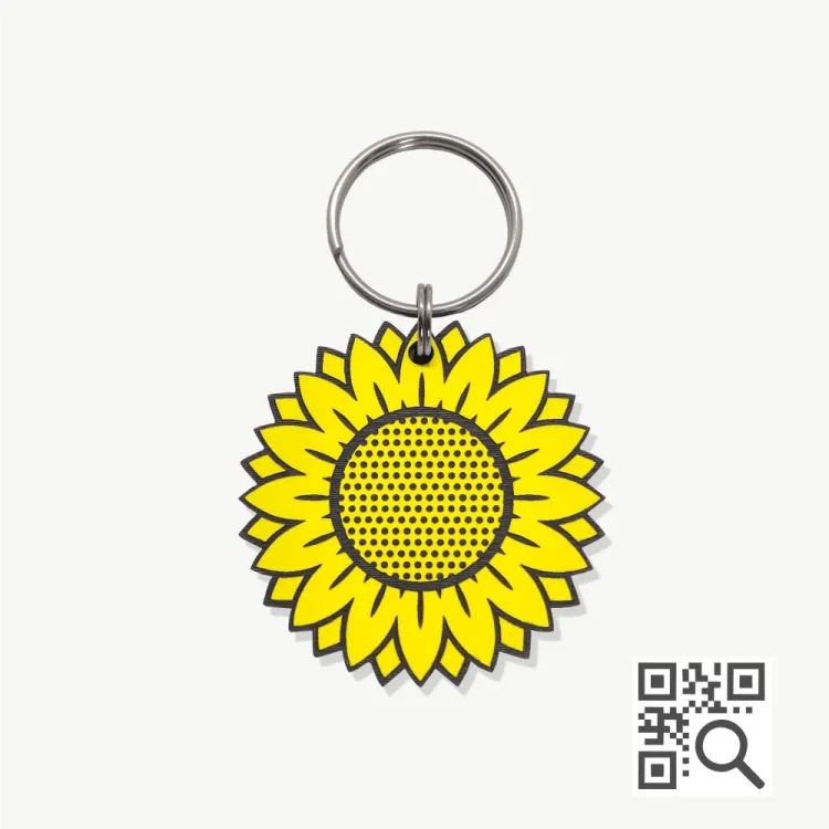 atacado_petshop_tag_identificacao_qr_code_dog_vibe_primavera_ Tag de Identificação com QR Code Primavera - Petscan - Imagem 1