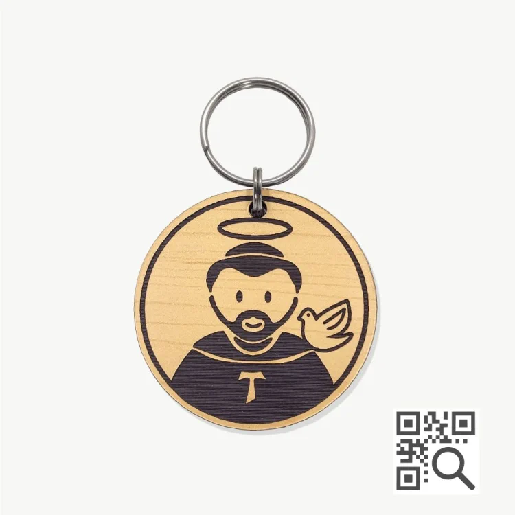 Tag de Identificação com QR Code São Francisco de Assis - Petscan - Imagem 1