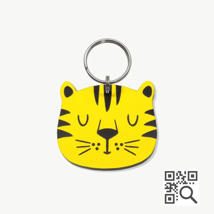 atacado_petshop_tag_identificacao_qr_code_dog_vibe_tiger_ Tag de Identificação com QR Code Tiger - Petscan - Imagem 1